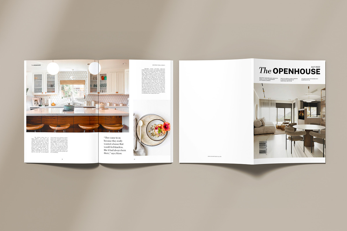 THE OPENHOUSE / Magazine Template, a Magazine Template by Studio Dara (Photo 3 of 24)