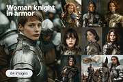 84 women knights in armor, a Person Photo by Handmadefont (Thumbnail 1 of 13)