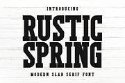 Rustic Spring - Modern Slab Serif, a Slab Serif Font by Pian45 Studio (Thumbnail 1 of 6)