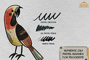 Oil pastel brush bundle, a Brush Add-On by Studio.Valhalla (Thumbnail 7 of 9)