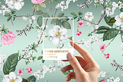 Cherry Blossom Floral Paper Pack, a Pattern Graphic by paper aesthetic (Thumbnail 7 of 7)