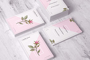 Pink Rose Business Card Template, a Business Card Template by Digital Space (Thumbnail 2 of 5)