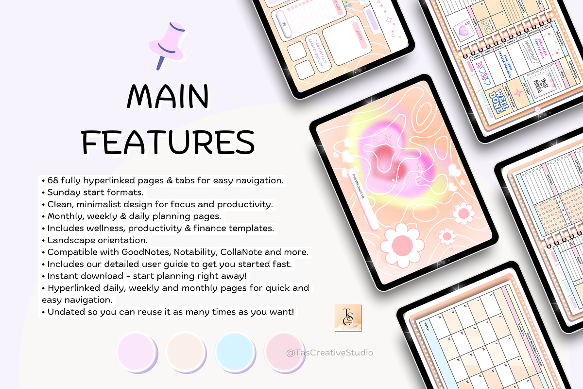 Digital Planner For iPad, Goodnotes preview 3