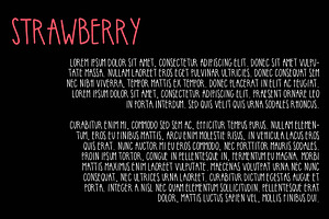 Strawberry Handwritten Sans Serif