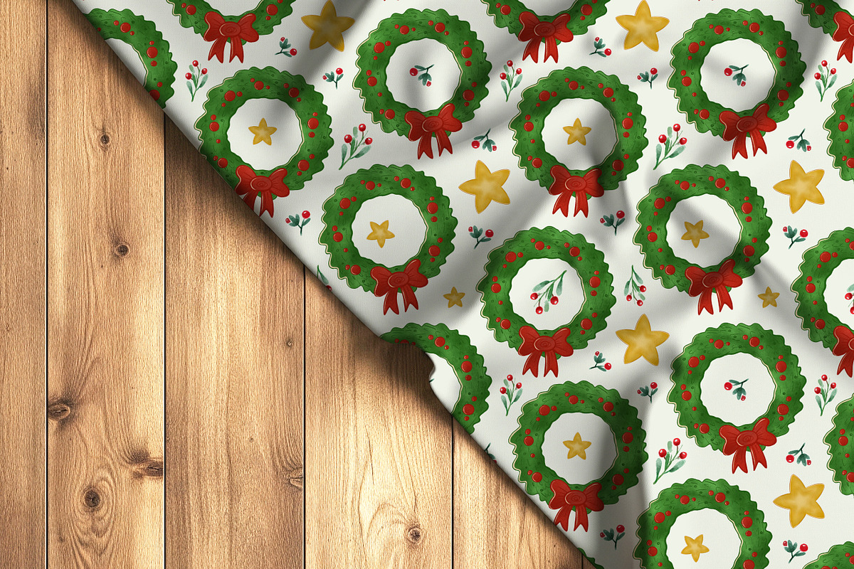 Xmas Ornaments Seamless Pattern, a Pattern Graphic by Kreeya Art Shop (Photo 7 of 10)