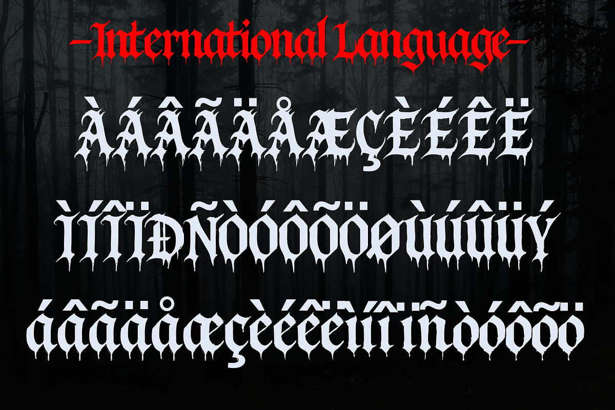 Angkara Calligraphic Gothic Font, a Blackletter Font by Art StoreID (Photo 4 of 9)