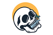 Skull Beach Vacation illustration, an Object Illustration by Decoconio Design (Thumbnail 2 of 3)