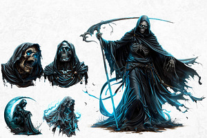 Halloween The Grim Reaper Cliparts