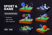Sport and Game 3D Icon Pack #3, an Object 3D Model by deviapuspitasari2 (Thumbnail 1 of 2)