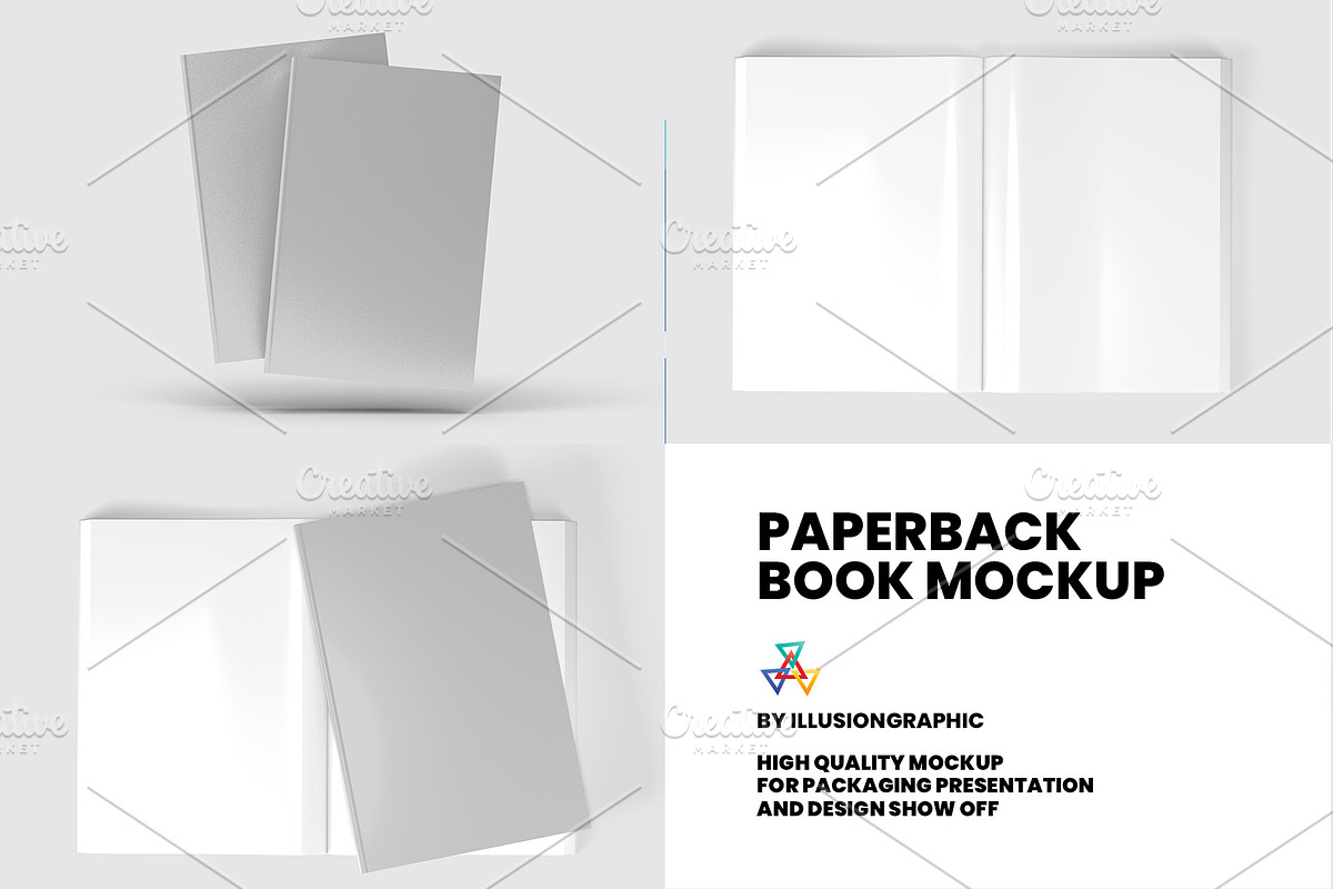 Paperback Book Mockup - 6x9 inch, a Books & Magazine Mockup by Illusiongraphic (Photo 15 of 19)