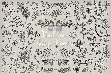 Vector Hand draw design elements