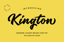 Kington Modern Luxury Brush Font