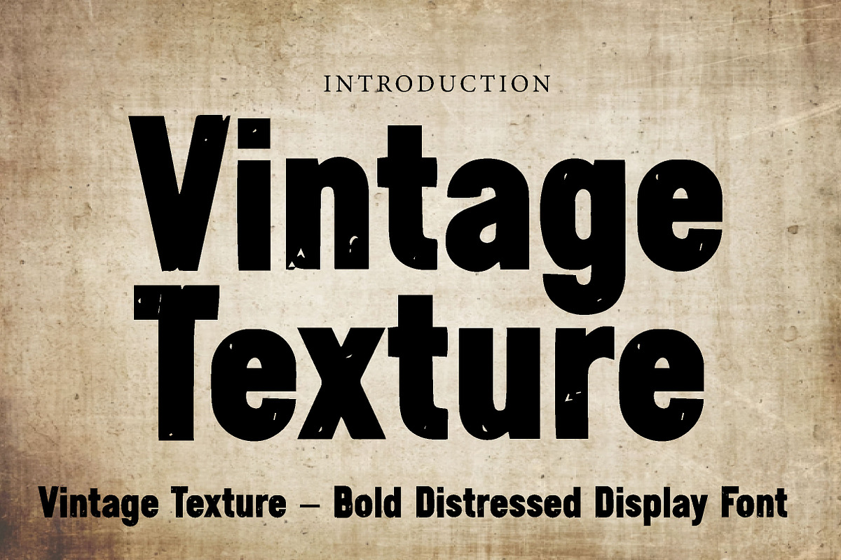 Vintage Texture, a Font by Wow Magic (Photo 1 of 3)