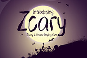 Zcary A Scary & Horror Display Font, a Handwritten Font by Tera Asset Garage (Thumbnail 1 of 7)