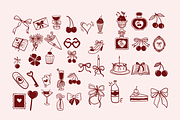 Sweet Romantic Handdrawn Pack, a Decorative Illustration by HunEyy (Thumbnail 2 of 7)