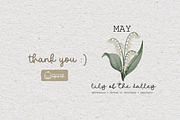 Flower Birth Month with Text Meaning, a Decorative Illustration by creationsbyapuruh (Thumbnail 10 of 10)