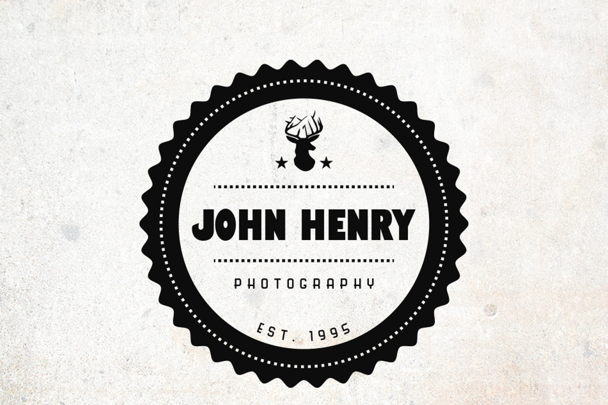John Henry Premium Photography Hipst, a Branding & Logo Template by SweetShutterStyle (Photo 2 of 3)