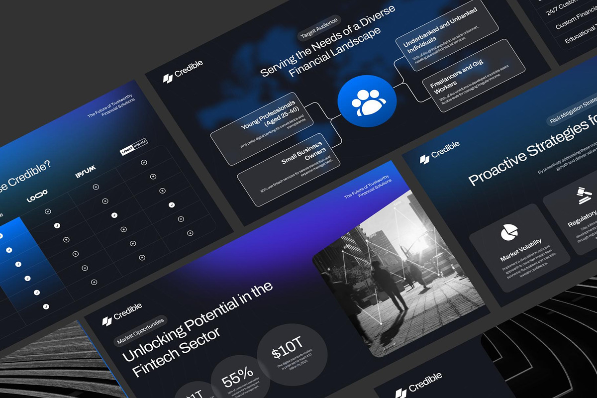 Credible - Fintech Deck Presentation, an UI Kit Template by Creative Perspective (Photo 5 of 7)