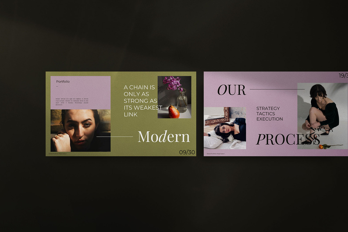 Femmes -Fashion Portfolio Powerpoint, a Presentation Template by Dirtytemp Studio (Photo 4 of 11)