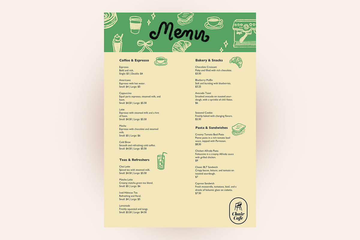 Cafe, Restaurant, Food & Drinks Pack, a Graphic by Plainly Simple Store (Photo 3 of 20)
