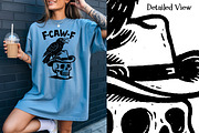 F-CAW-F Crow Sublimation PNG Set2, an Animal Illustration by Heather Green Designs (Thumbnail 5 of 9)