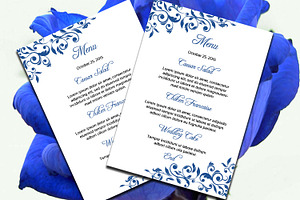 Floral Wedding Menu Template