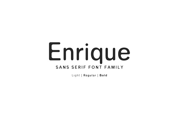 Enrique Sans Serif Font Family preview 7