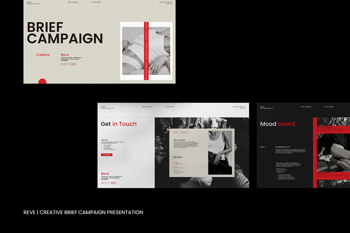 REVE | Brief Campaign Presentation, a Presentation Template by Studio Temply (Photo 3 of 12)