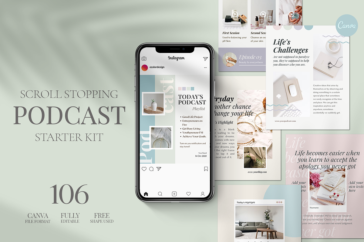 Instagram Podcast Starter Kit, a Social Media Template by Analogi Studio (Photo 16 of 27)
