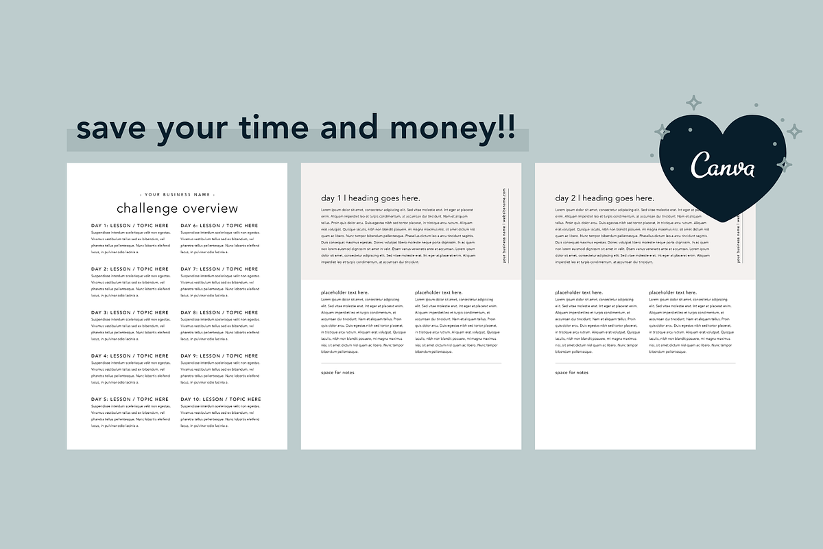 10 Day Challenge Lead Magnet | Canva, a Magazine Template by molly ho studio (Photo 3 of 6)