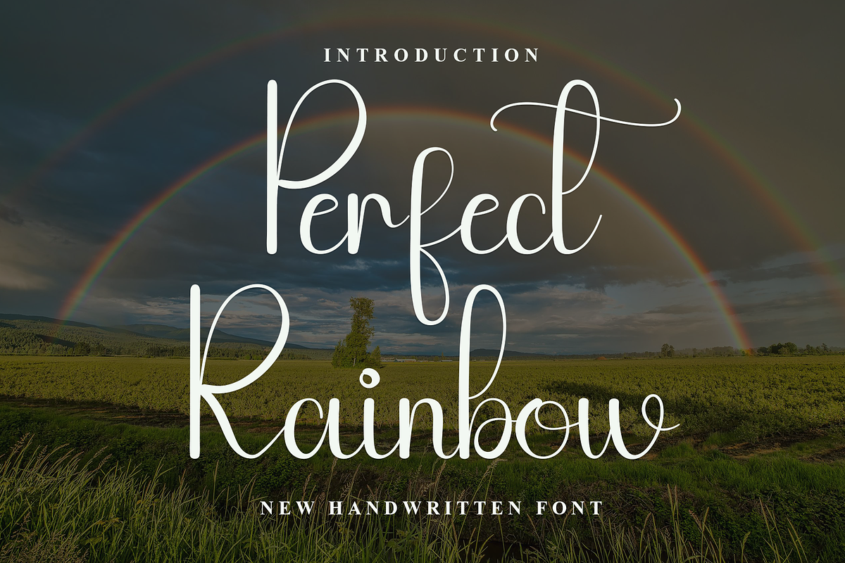 PerfectRainbow, a Handwritten Font by FreshTypeINK (Photo 1 of 8)