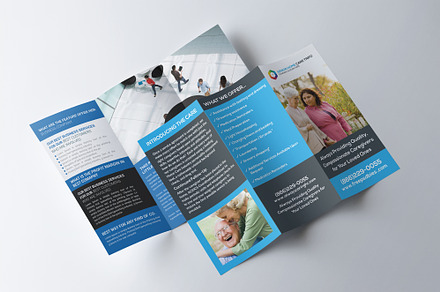 Senior Care Trifold Template, a Brochure Template by graphicforest