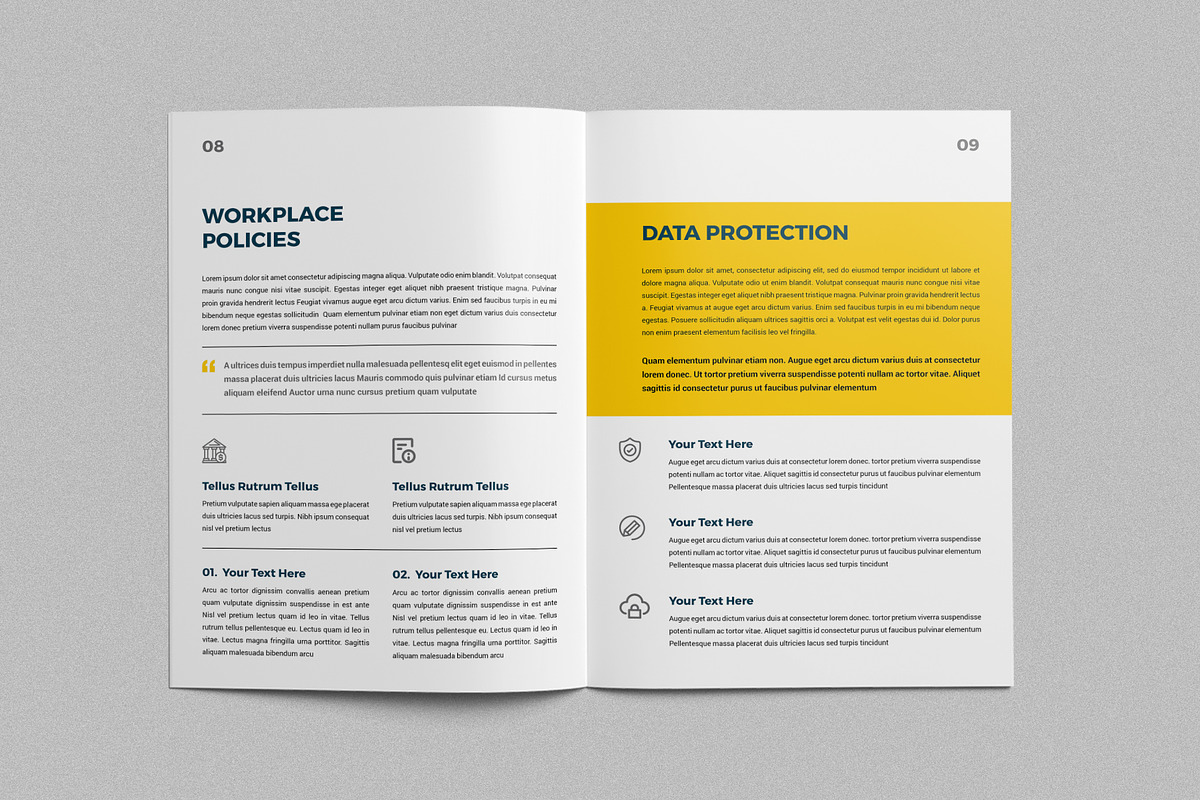 HR / Employee Handbook, a Brochure Template by ArtisticLand (Photo 5 of 11)