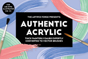 Authentic Acrylic Brushes, a Brush Add-On by The Artifex Forge (Thumbnail 1 of 5)