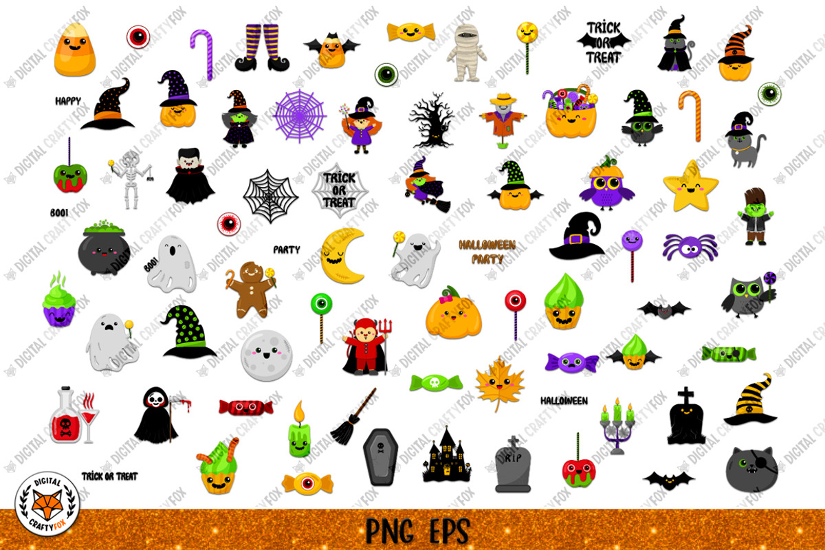 Halloween Stickers Bundle, an Illustration by Digital_Craftyfox (Photo 3 of 13)