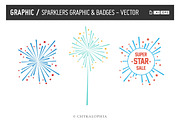 Sparklers Graphic Vector, an Illustration by theBrandLab.io (Thumbnail 1 of 5)