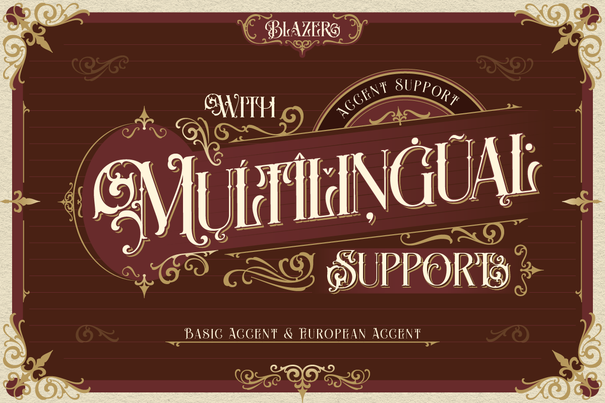 Blazer, a Serif Font by Burntilldead (Photo 12 of 13)