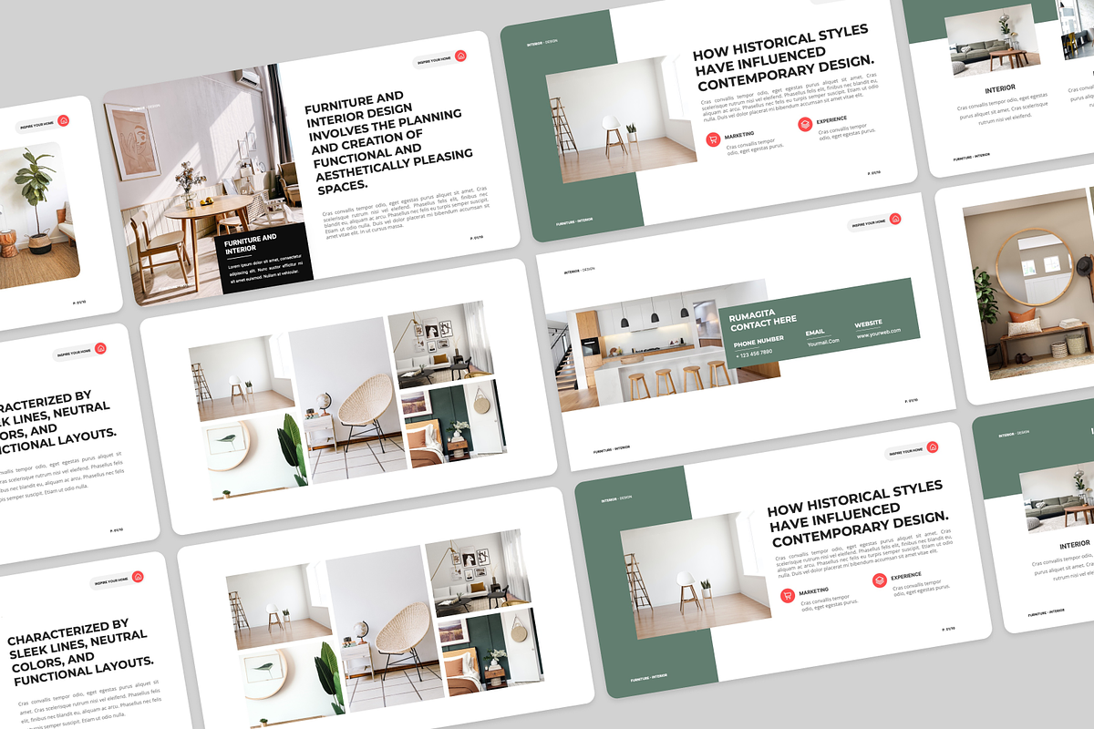 Furniture & Interior Powerpoint, a Presentation Template by Annora Studio (Photo 2 of 5)