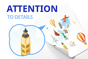 Isometric Travel Illustrations, an iPhone Mockup by Boyko Pictures (Thumbnail 3 of 10)