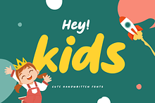 Hey Kids - Cute Handwritten Fonts