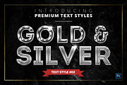 Gold & Silver #6 - 20 Text Styles, a Layer Style Add-On by Jonas Stensgaard (Thumbnail 3 of 23)