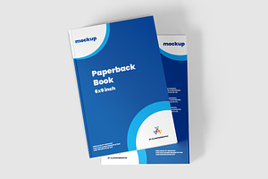 Paperback Book Mockup - 6x9 Inch