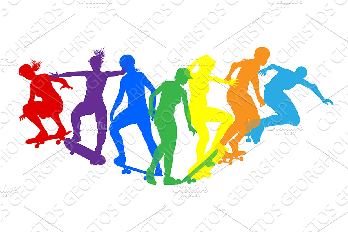Women Silhouettes Female, a Sport Illustration by Christos Georghiou