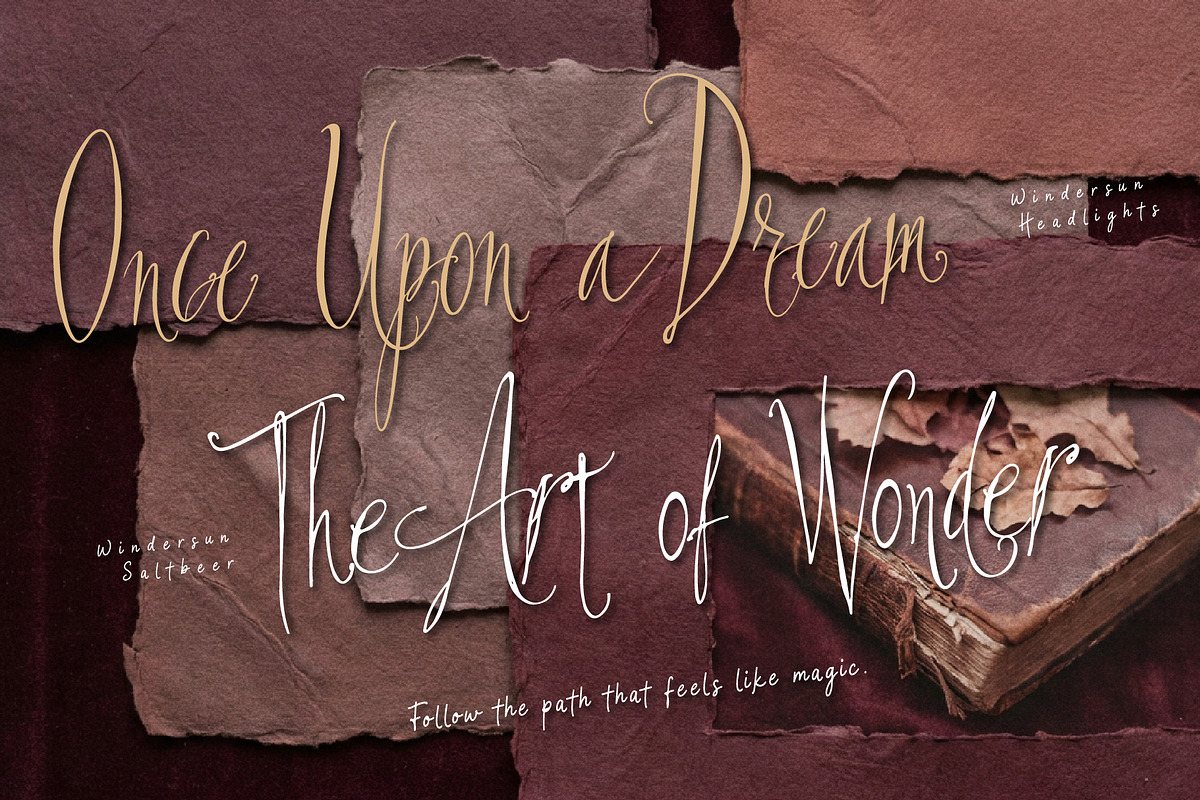 Windersun Font Duo - for Dreamers, a Handwritten Font by HypeWorksCo (Photo 3 of 23)