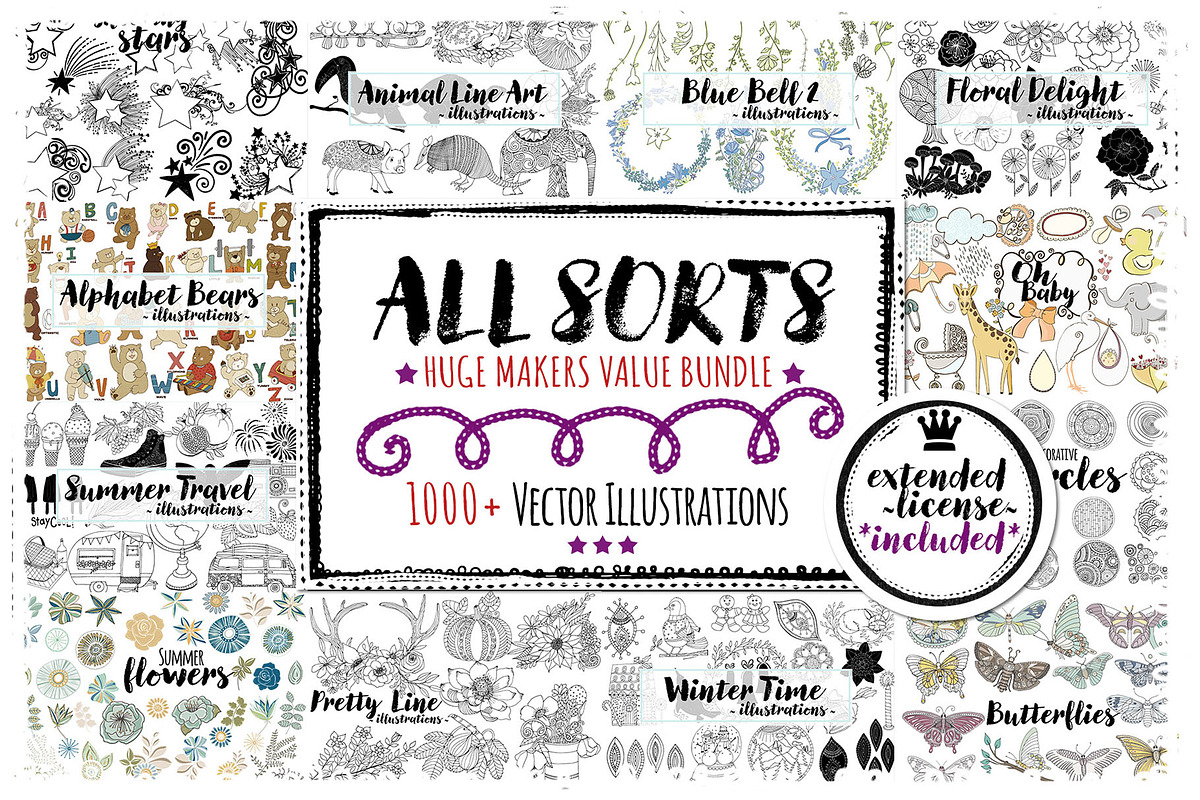 Vector Graphics Bundle, an Animal Illustration by Carrie Stephens Art (Photo 43 of 43)