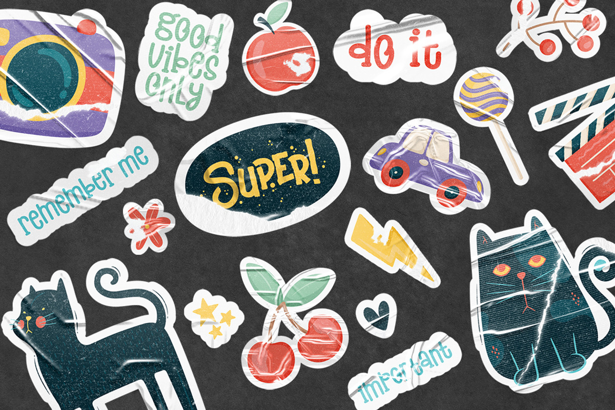 Sticker Creator Custom Shape Mockups, a Product Mockup by rebrandy (Photo 9 of 15)
