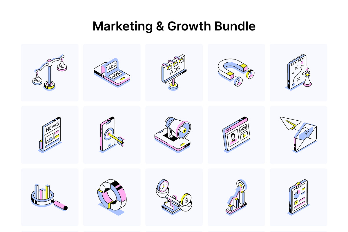 250 Universal Isometric Icons, an Object Illustration by Prosymbols (Photo 11 of 13)