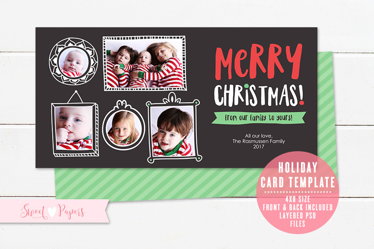Holiday Photo Card Template, a Card Template by Sweet Papers (Photo 2 of 2)
