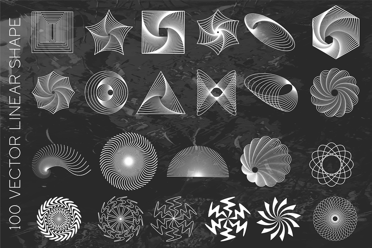 Retro Futuristic geometry shapes, an Object Graphic by BaturinaArt