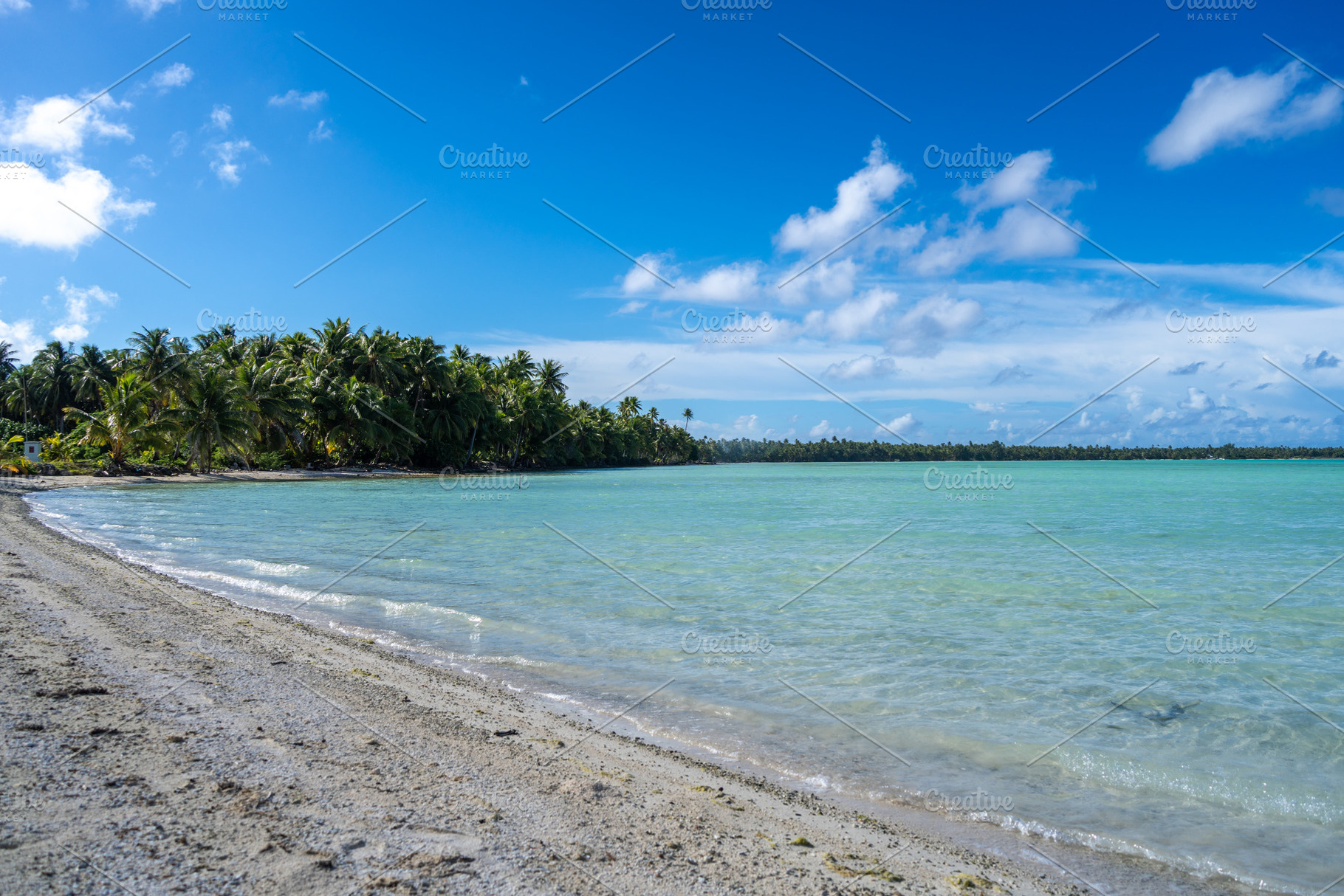 Idyllic white sand beach on Motu Tuanai in Maupiti, French Polyn, a Nature Photo by GoodGoods